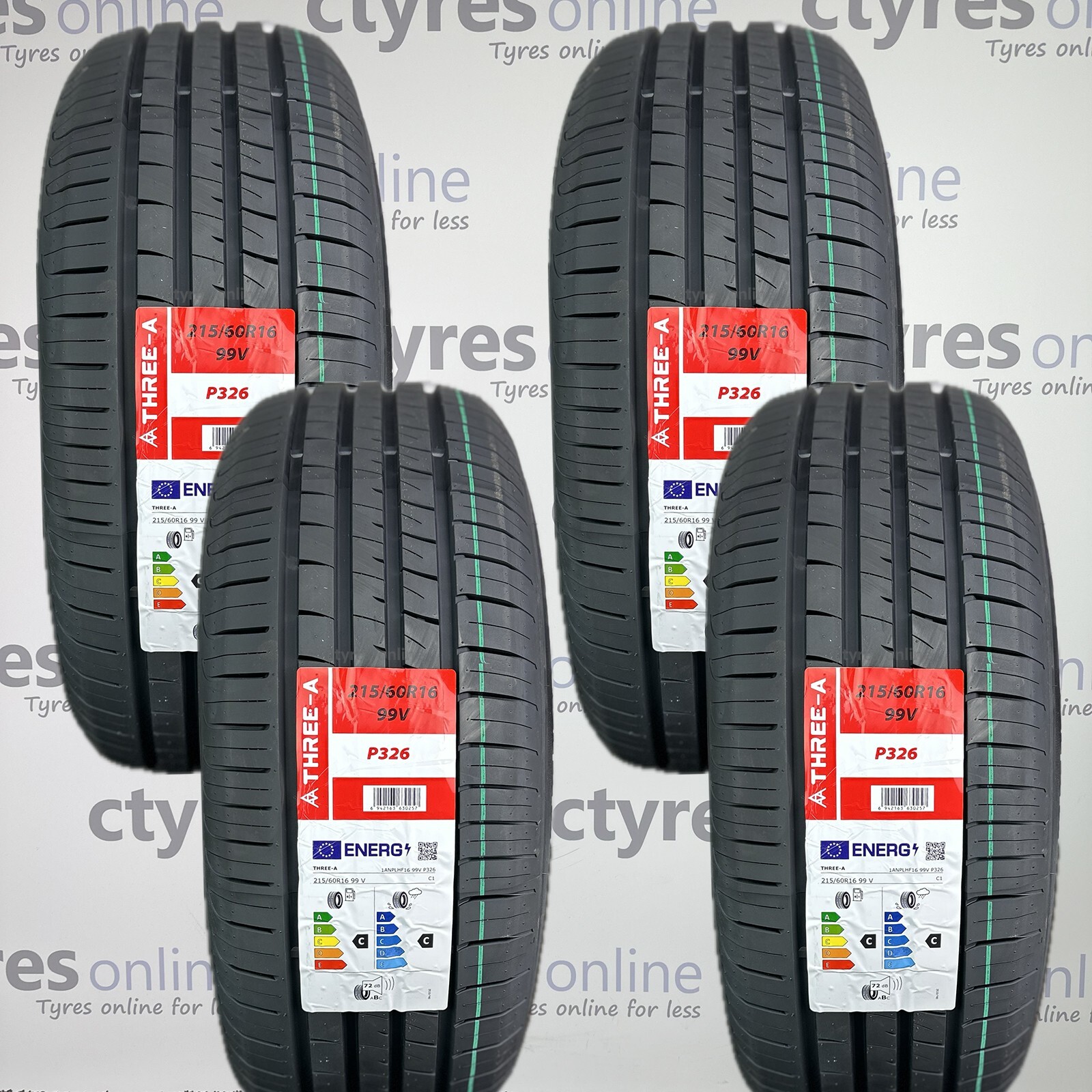 4X New 215 60 16 THREE-A P326 99V XL 215/60R16 2156016 *C/C