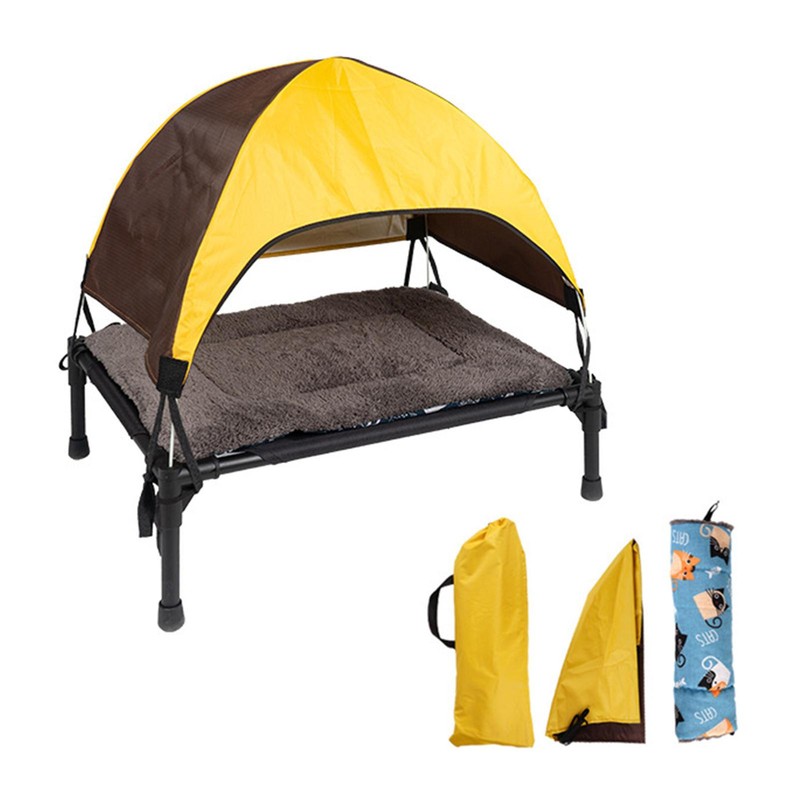 Set Pet Cat Camping Cot Indoor Outdoor