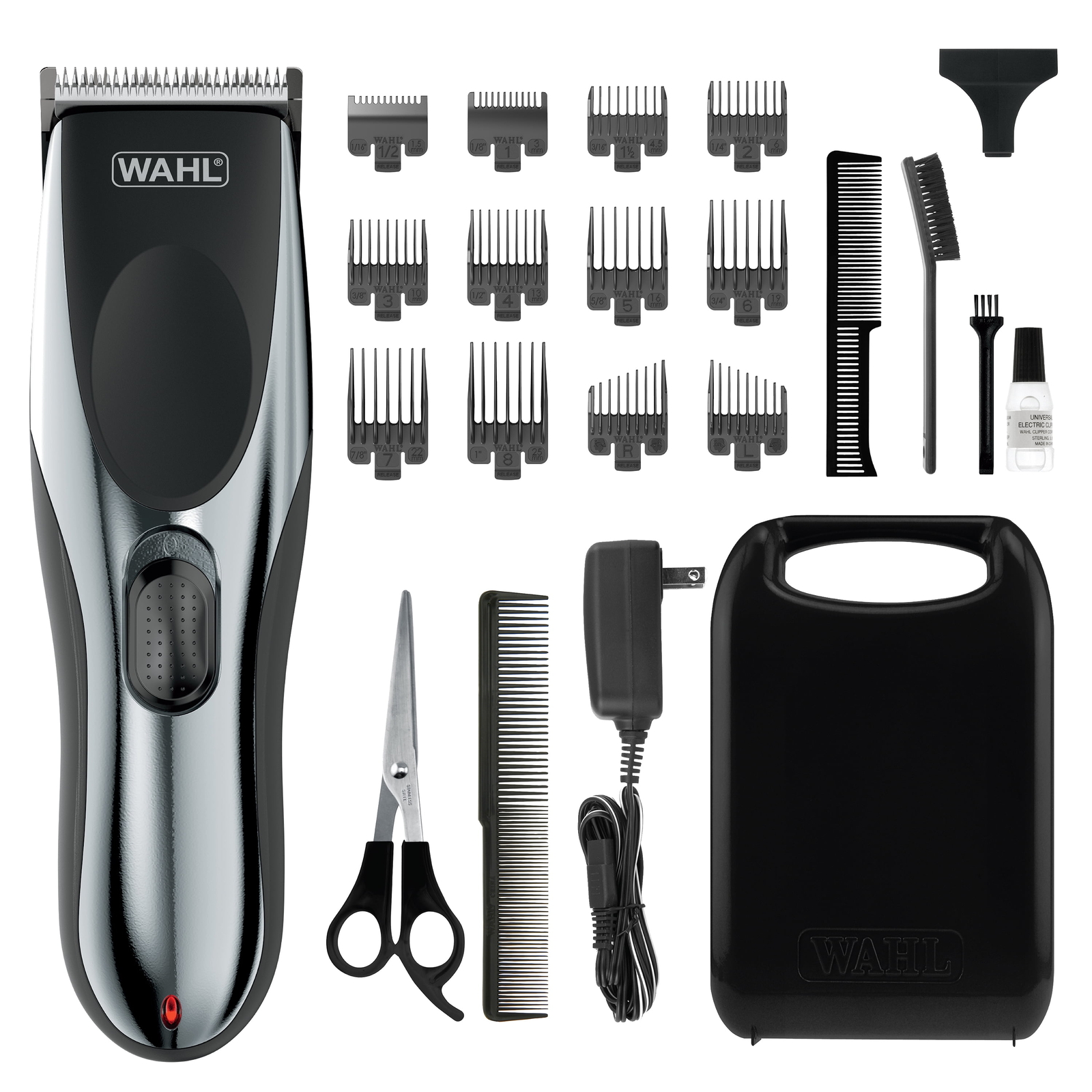 Wahl Rechargeable Cordless Clippers Hair Cut Beard Trimmer Grooming Kit For Men