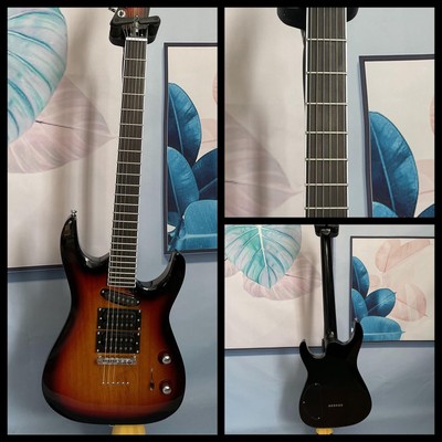ST Electric Guitar SHH Pickups Strings Thru Body 24 Frets Tobacco Sunburst Body