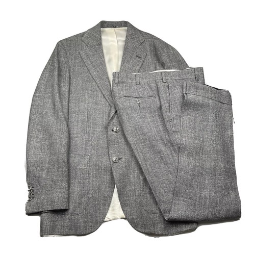 SUITSUPPLY Hudson Suit Jacket Pant Set US 38 EU 48 silk