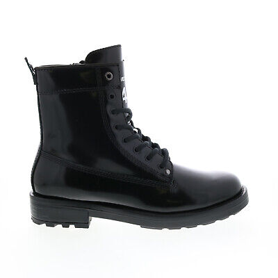 Мужские повседневные классические ботинки черного цвета из лакированной кожи Diesel D-Throuper DBB ZC 7.5