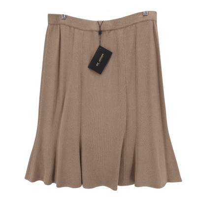 NWT ST JOHN Collection Santana Knit Skirt Wool Blend SAND sIZE 16