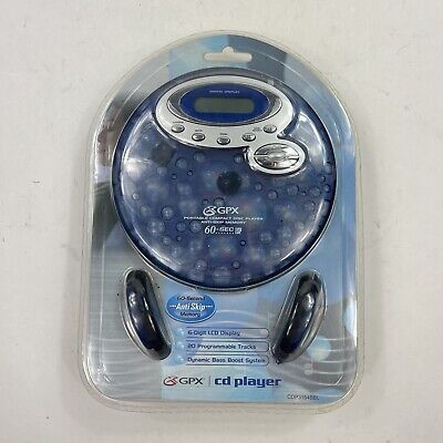 NEW GPX Portable Compact Disc CD Player CDP3154BBL Blue Original Sealed Personal