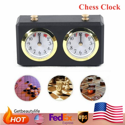 Table Metral International Chess Clock Mechanical Analog Count Up Down Timer Set