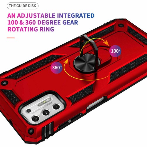 For Samsung Galaxy Note20 5G Case Ring Kickstand Cover +Tempered Glass