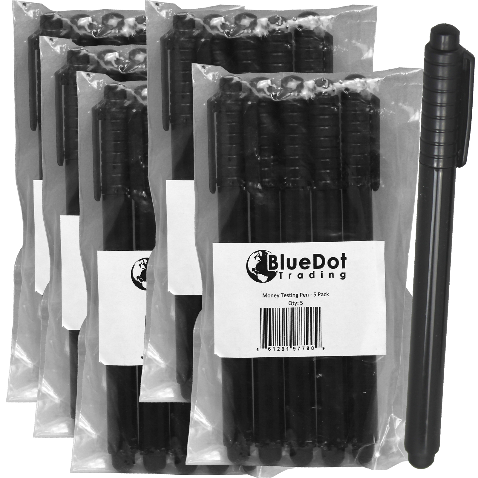 25-pk Counterfeit Money Detector Test Fake Dollar Bill Currency Check Pen Marker