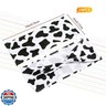 Newwiee 24 Pcs Cow Stripe Chair Sashes Spandex Cow Chair Bands Animal Print Elastic Chairs Sashes Bow Polyester Bands Ties Without Buckle for Animal Safari Jungle Theme Party Birthday Decor