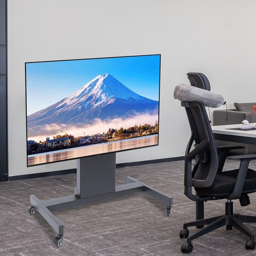 Mobile Tv Stand Rolling Cart 90° Adjustable