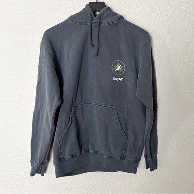 Only NY Mens Hoodie NYC Parks and Recreations Running Collection Gray Size XS