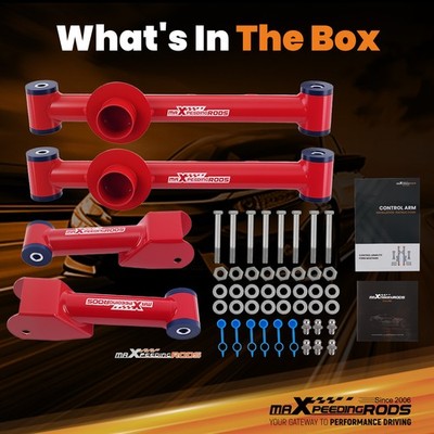 Rear Upper & Lower Tubular Control Arms LH RH For 1979 1980-2004 Ford Mustang