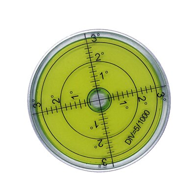 Aluminium High Precision Horizontal Leveler Bubble Level Tool Circle Round 2.4 I