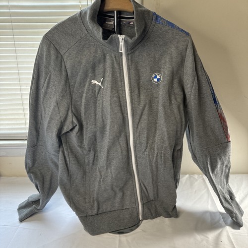 Puma BMW Motorsport Men's Full Zip Up Jacket Sweatshirt Size