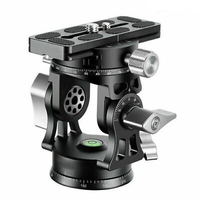 LEOFOTO VH-30R Two-Way Panoramic Tele Lens Head w Handle Arca/RRS Compatible