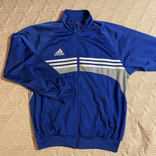 Adidas Originals Full Zip Track Jacket Blue Size Medium