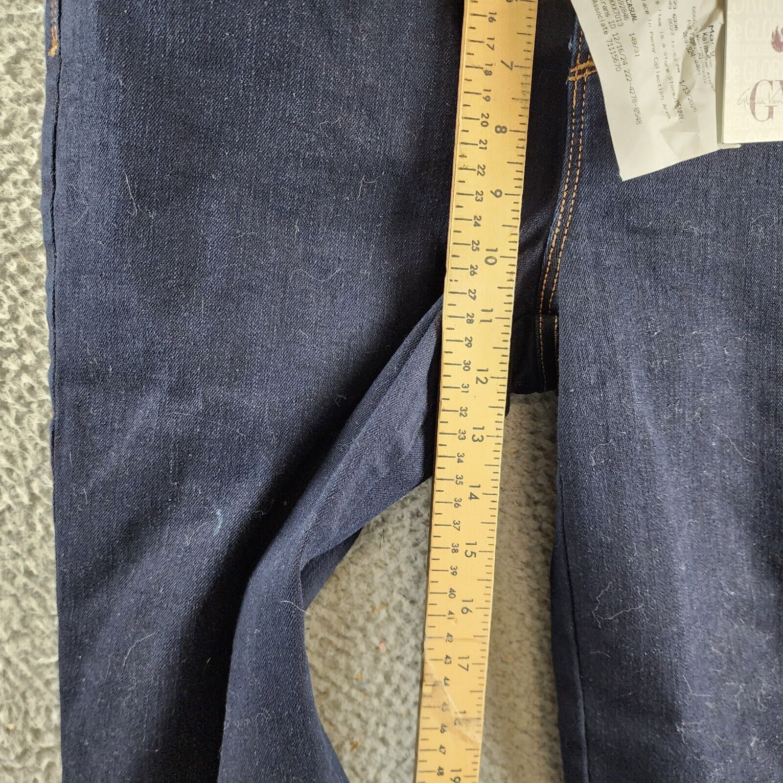 Gloria Vanderbilt Petites High-Rise Straight Leg Jeans Women's 10PS Rinse Noir~ - Picture 6 of 15
