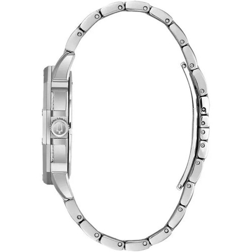Pre-owned Bulova Men's Watch Octava Quartz Silver Dial Stainless Steel Bracelet 96c134