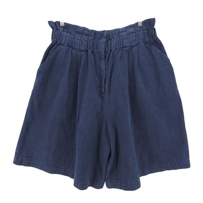 SEA NEW YORK Dark Blue Shorts 100% Cotton Twill High Rise Paperbag Size 16