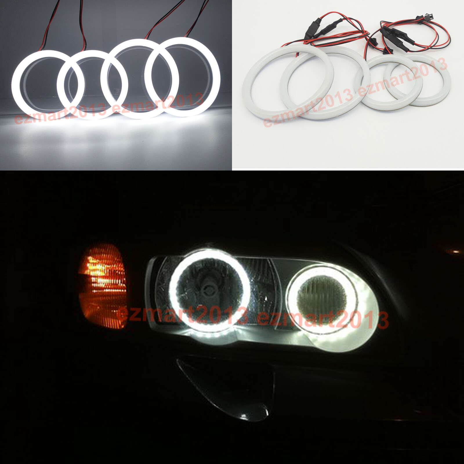 S60 cotton LED halo ring for Volvo S60R V70R 2004-2007 headlight