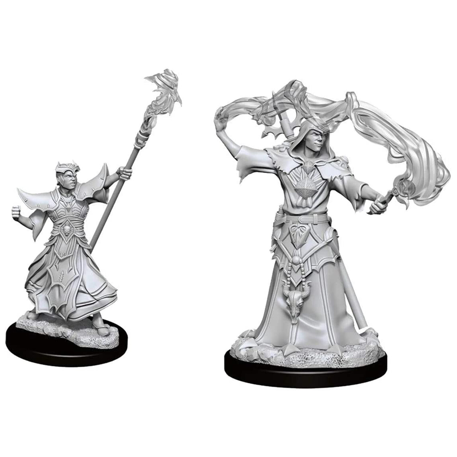 Wizkids Pathfinder Сражается с глубокими порезами Неокрашенный Мужчина-человек-Колдун Рис. НОВЫЙ