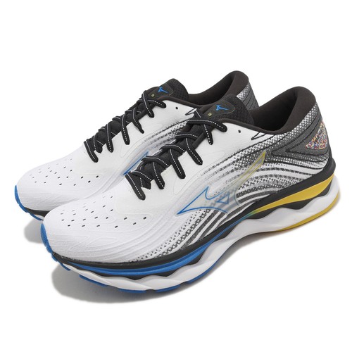 

Mizuno Wave Sky 6 Super Wide White Black Мужская спортивная обувь для бега J1GC2211-01, Белый, Wave Sky 6 Super Wide