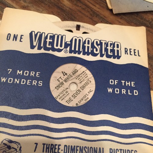 Snow White Rudolph Mickey Tom Saywer Bugs VIEW MASTER viewmaster vintage reels