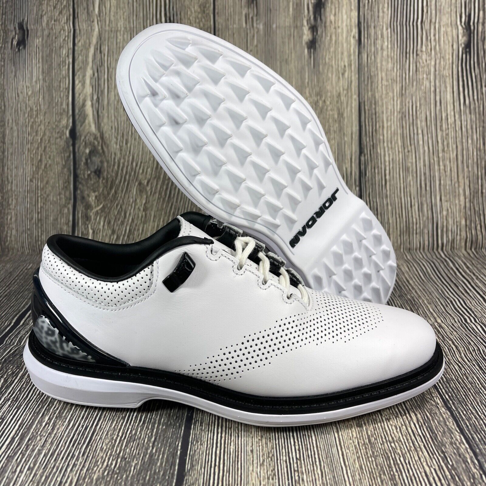 Nike Jordan ADG 4 Golf Shoes White Black Mens 4.5 Women's 6 Nike Jordan ADG 4 Golf Shoes White Black Mens 4.5 Women's 6