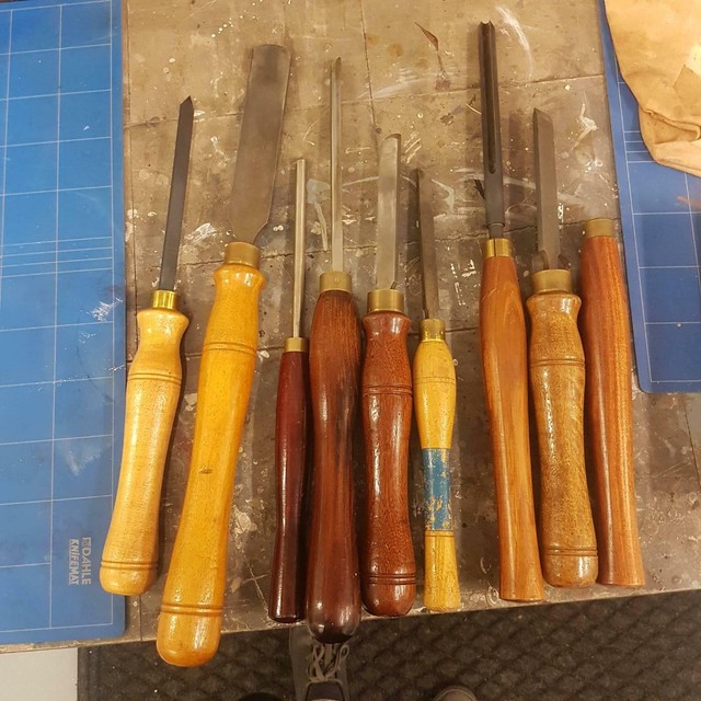 Wood Lathe Chisel Set of 8 Power Tools Gumtree 