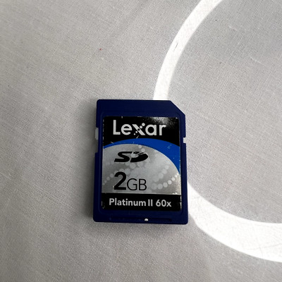 Lexar Platinum II 60x 2GB SD Genuine Camera Memory Card