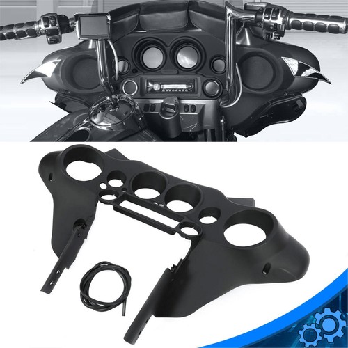 Черный внутренний обтекатель переднего крыла летучей мыши для Harley Touring 96-13 Street Electra Glide