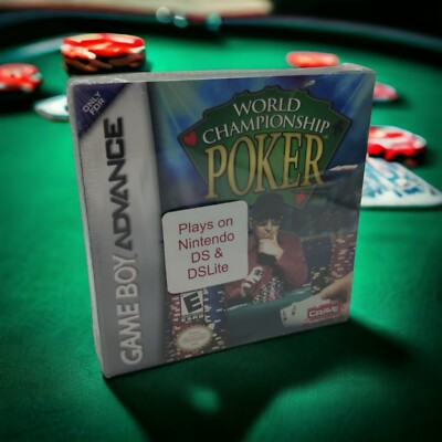World Championship Poker Gameboy Advance Factory Sealed Some Tears Vtg 2001 GBA