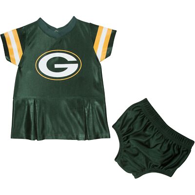 Комплект одежды и подгузников для новорожденных девочек Green Bay Packers от 0 до 3 месяцев