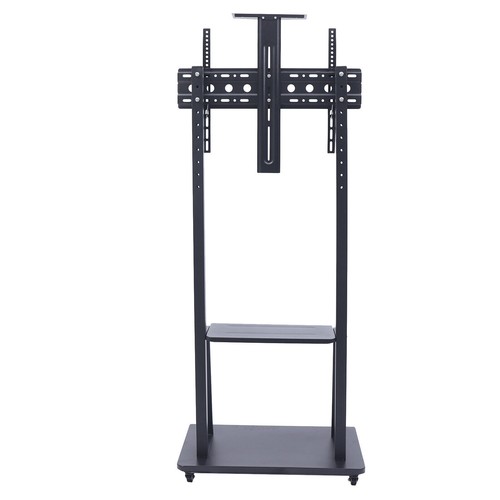 Mobile Tv Cart W/ Locking Wheels For 32-75" Screen Black