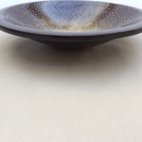 Made In Vietnam lacquer wood large round bowl Brown 18” Diameter