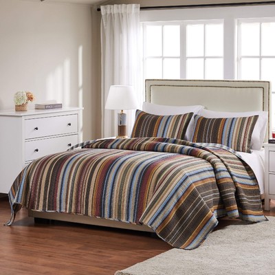 Greenland Home Durango 100% Cotton Reversible Quilt Set, 3-P