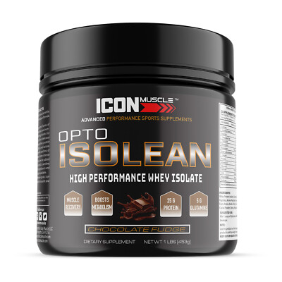 Icon Muscle Opto Isolean Whey Protein Isolate Many Flavors 1 pound