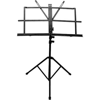 C&C Folding Metal Music Stand Performance Pack with Carry Bag
