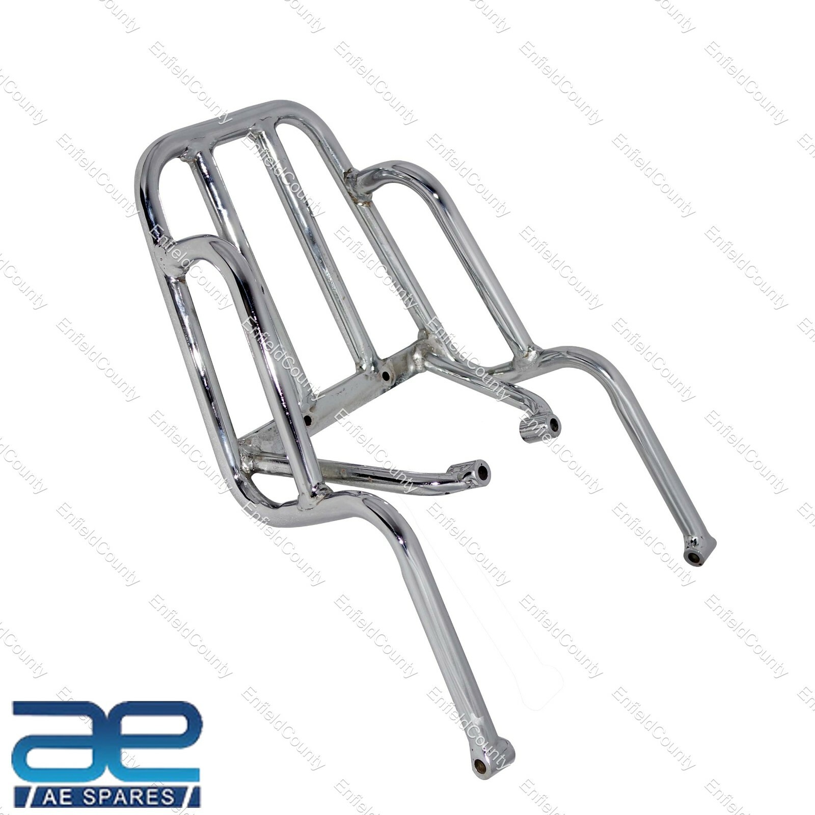 For Royal Enfield Himalayan 411CC Chrome Rear Luggage Rack Carrier Grab Rail 