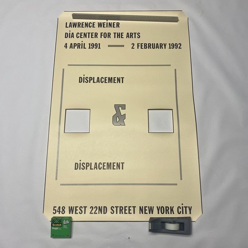 Lawrence Weiner ポスター　A1 サイズ　新品 ローレンス・ウェイナー 海外ポスター① A1サイズLawrence