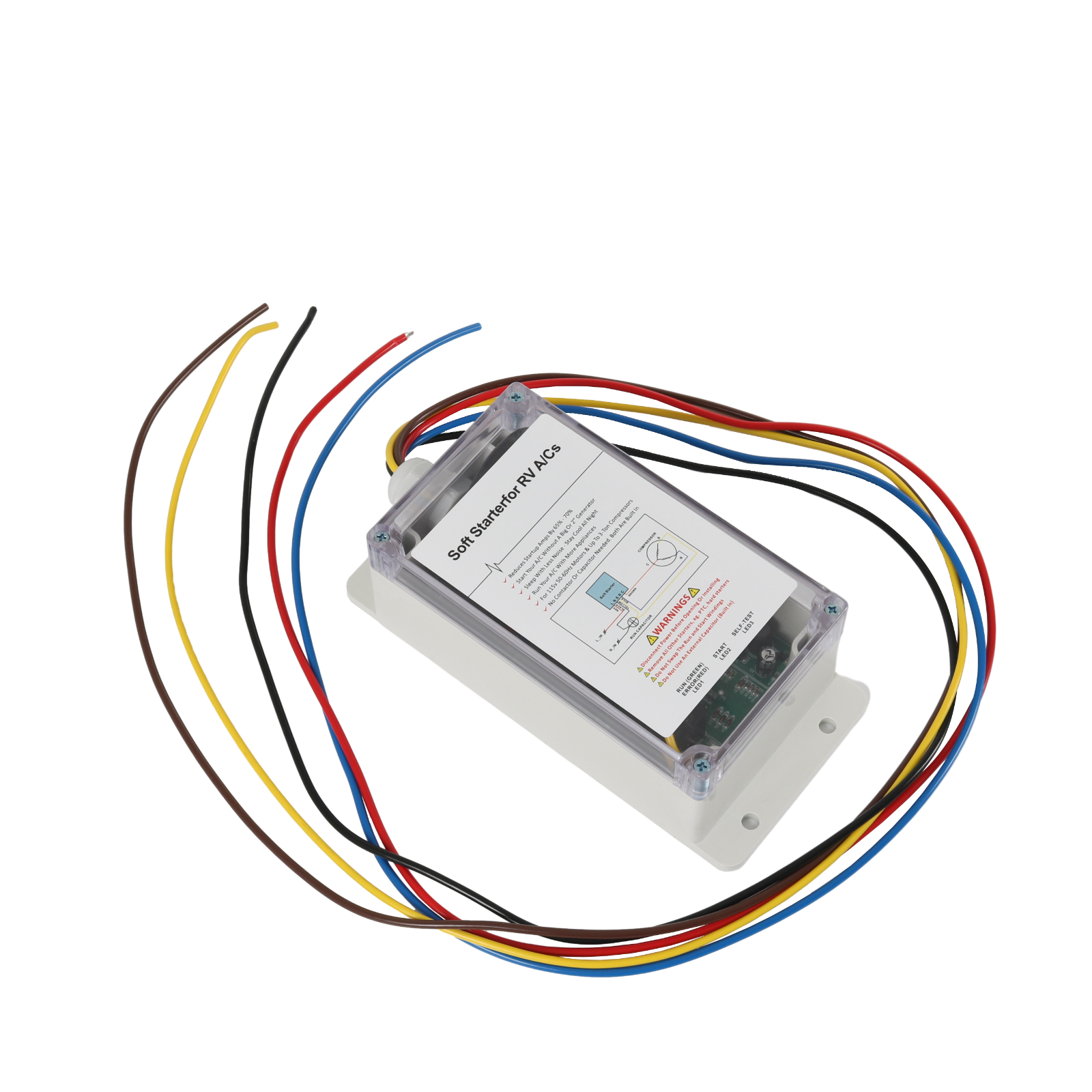 A/C Soft Starter Smart Control Kit Enables Easy Start an A/C & Appliances on RV