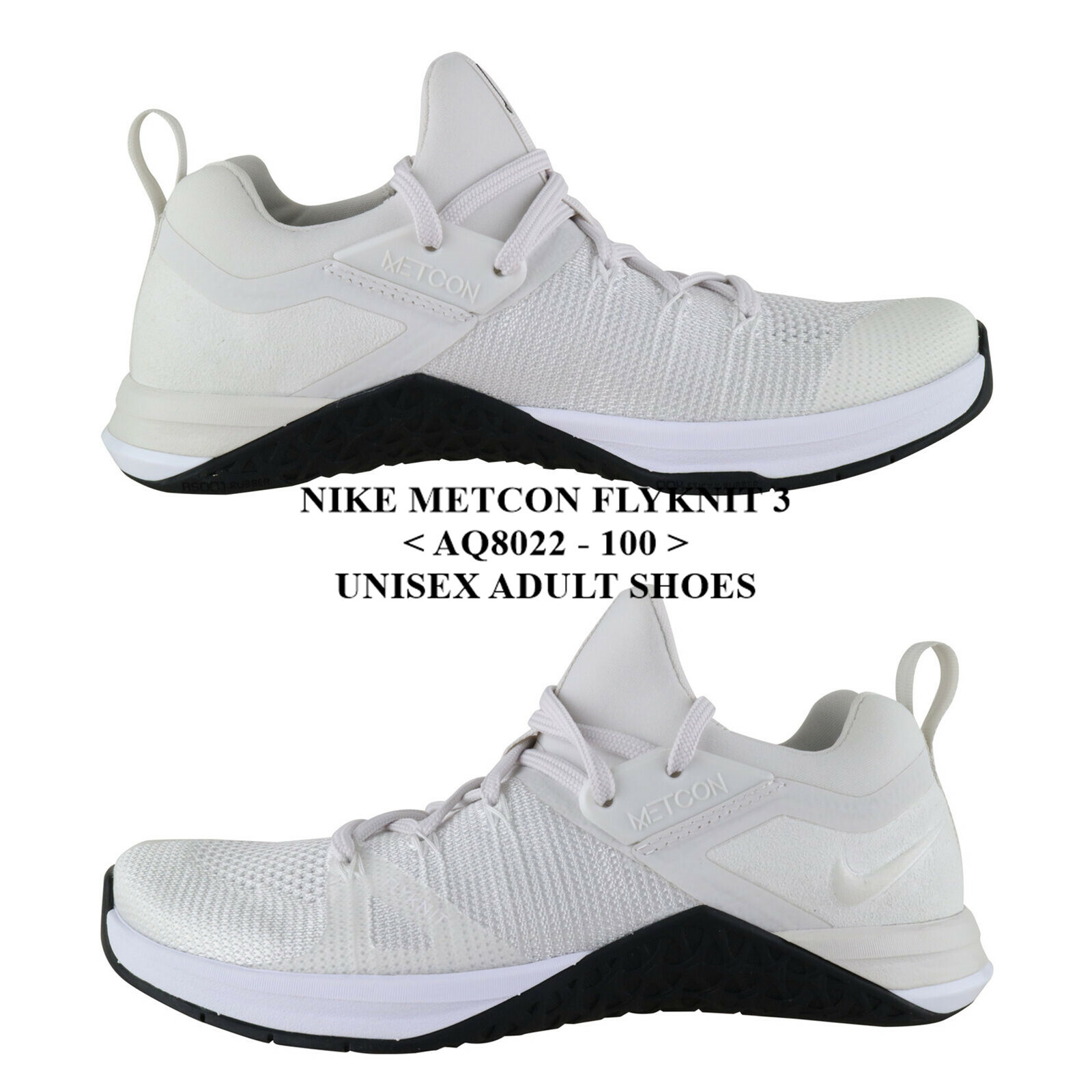 Nike METCON FLYKNIT 3 AQ8022 - 100 .UNISEX ADULTS ATHLETIC