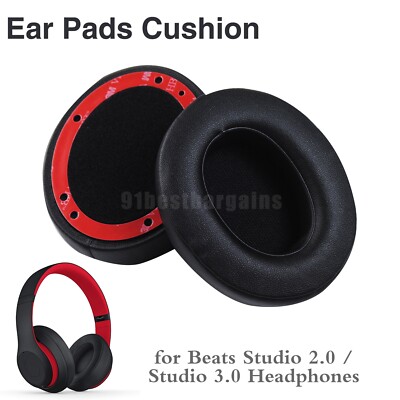 Replacement Ear Pads Cushion for Studio 2&3 B0500 / B0501 / A1914 Wired&Wireless