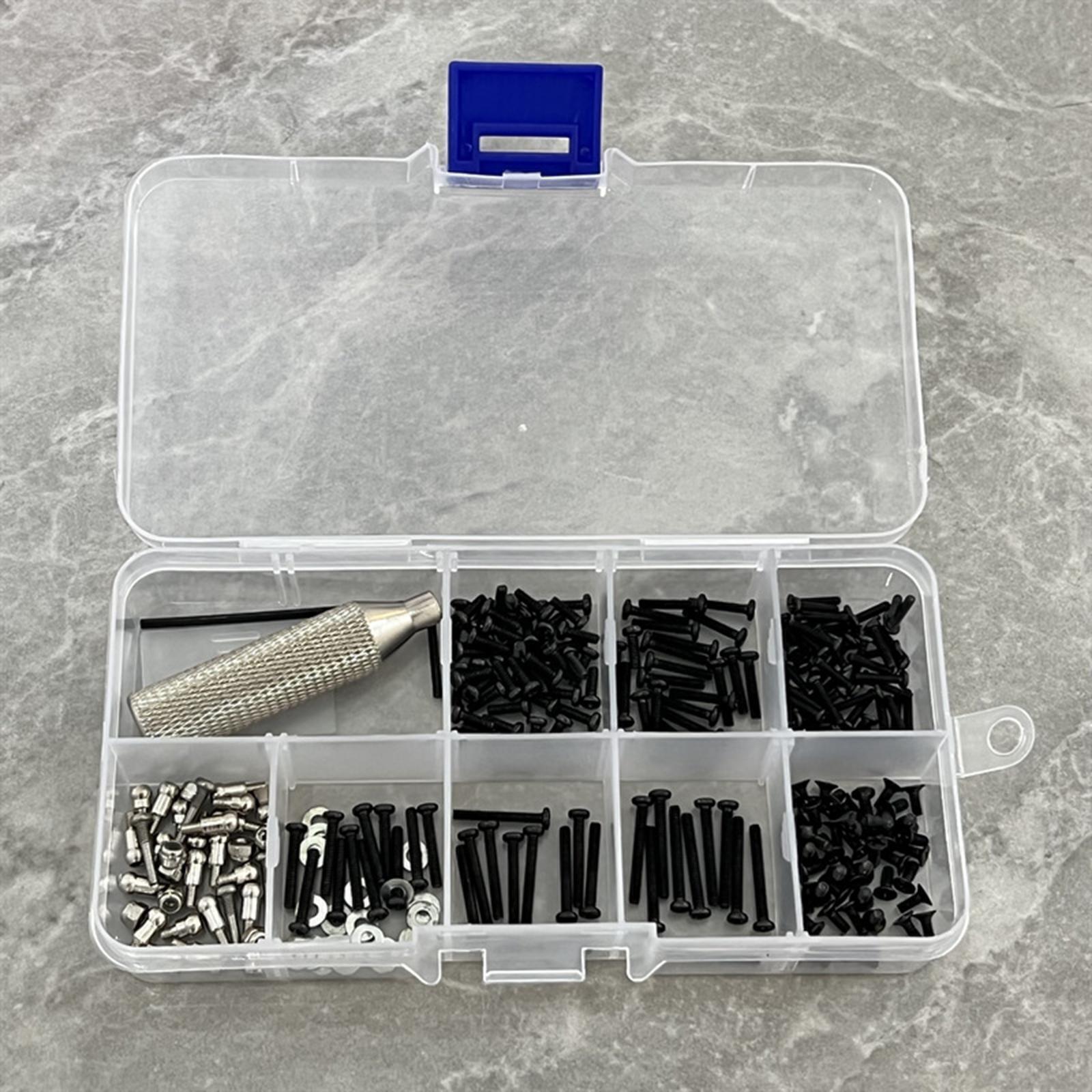 257pcs Metal RC Screw Kit Assortment Set Tool for Wltoys K989 1/28 RC Car