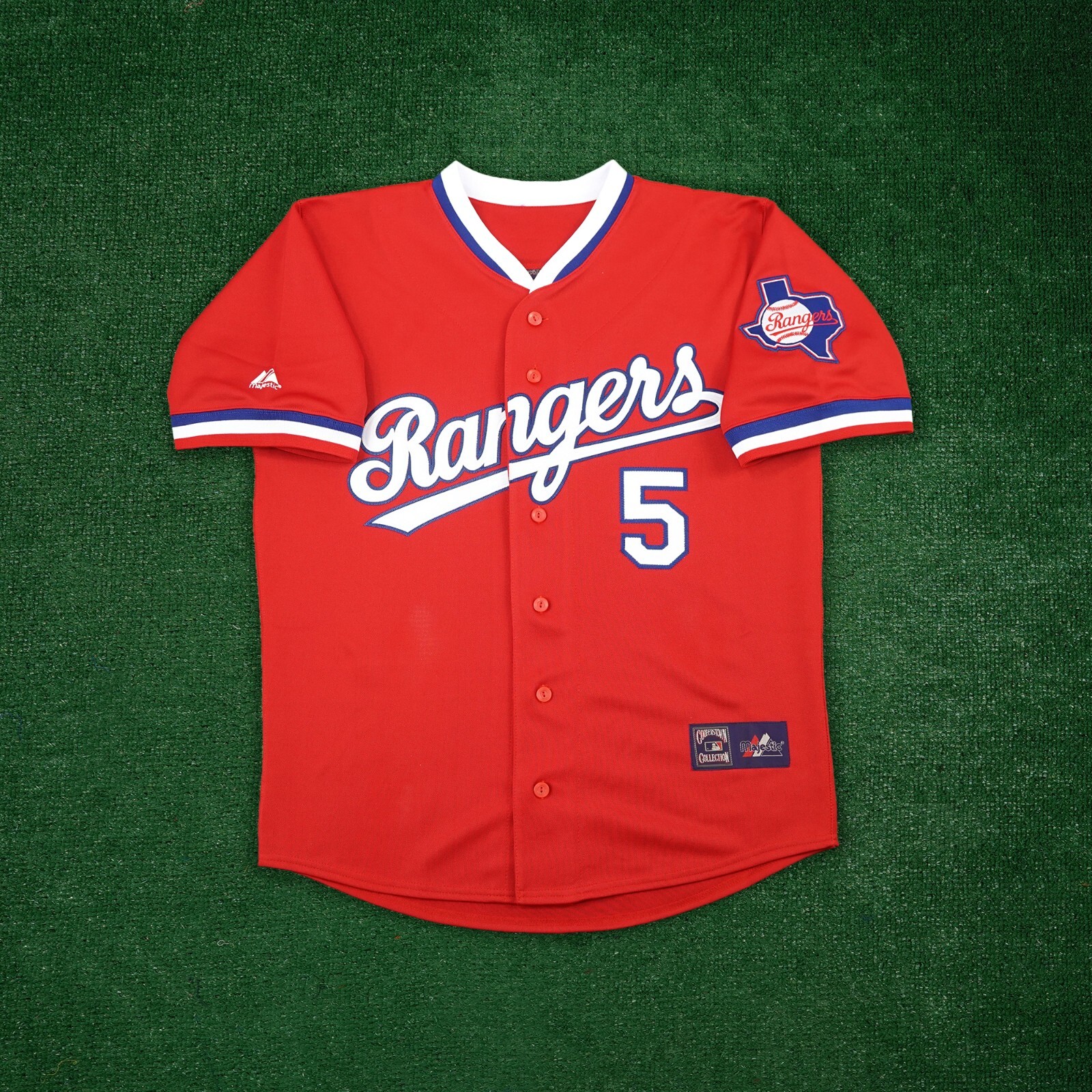 Corey Seager 1984 Texas Rangers Cooperstown Men's Alt Red