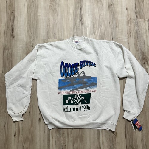 80s hanes vintage sweat 宇宙 usa製 Atlanta 1996 Olympics Ocoee River vintage deadstock Hanes