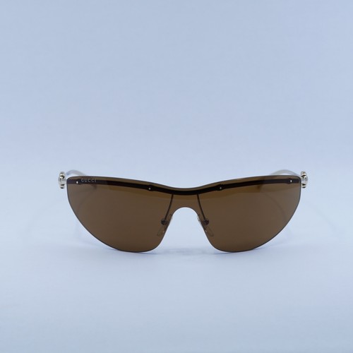 Pre-owned Gucci Gg1700s 004 Endura Gold/brown 99-1-125 Sunglasses Authentic