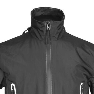 SEALEY HEATED RAIN JACKET 5V - SMALL. WATERPROOF JACKET WITH THREE CARBON FIBRE