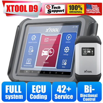 XTOOL D9 OE level Full system diagnosis Tool Bi-directional ECU coding IMMO