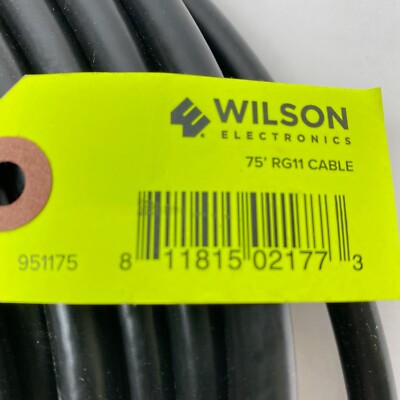 Wilson Electronics 75' Black RG11 Low Loss Coax Cable (F Male to F Male) 951175