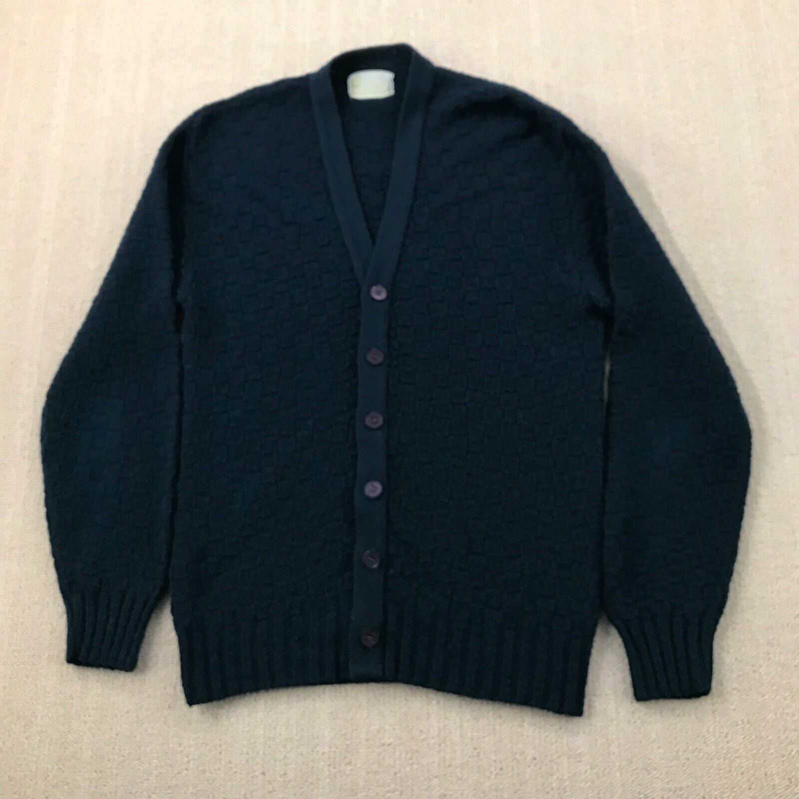 Vintage Sears Kings Road Sweater Mens Large Blue Cardigan Vintage Sears Kings Road Sweater Mens Large Blue Cardigan